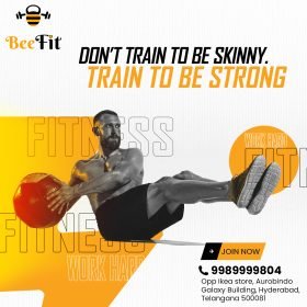 Dont-Train-to-be-Skinny-Train-to-be-Strong-Bee-Fit-Gym