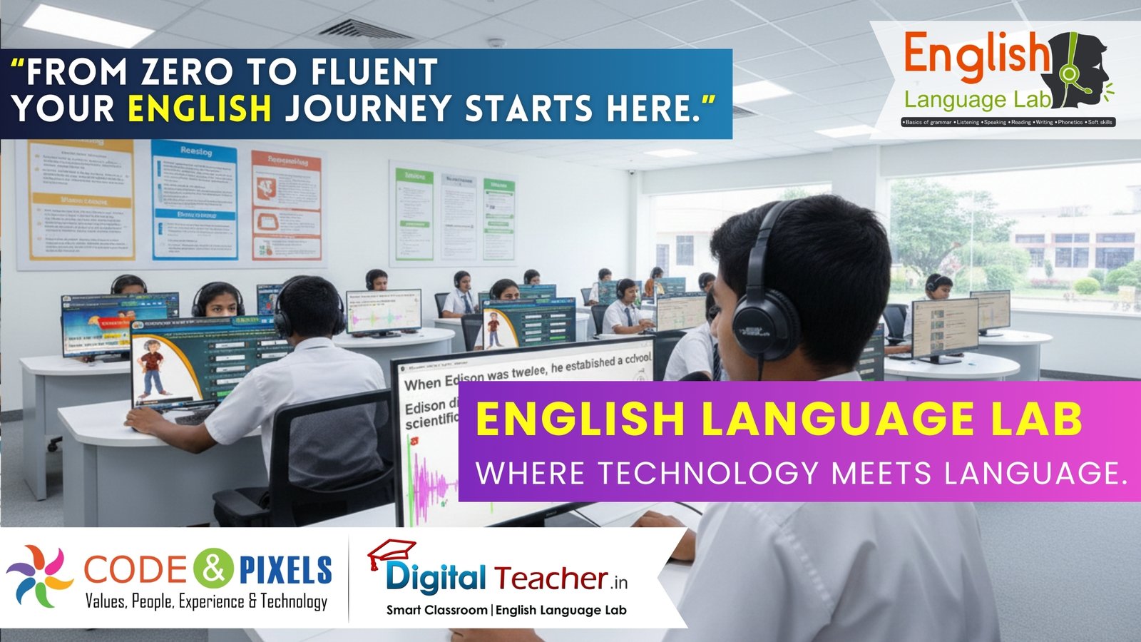How Digital Teacher English Language Lab Changed Learning Outcomes: A Real Case Study from School to College